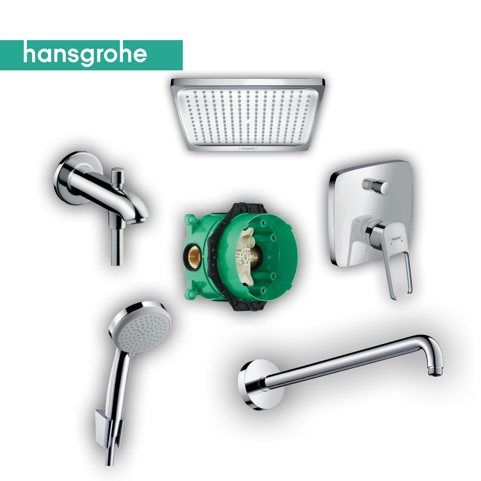 Hansgrohe Logis Loop Ankastre Banyo Batarya Seti